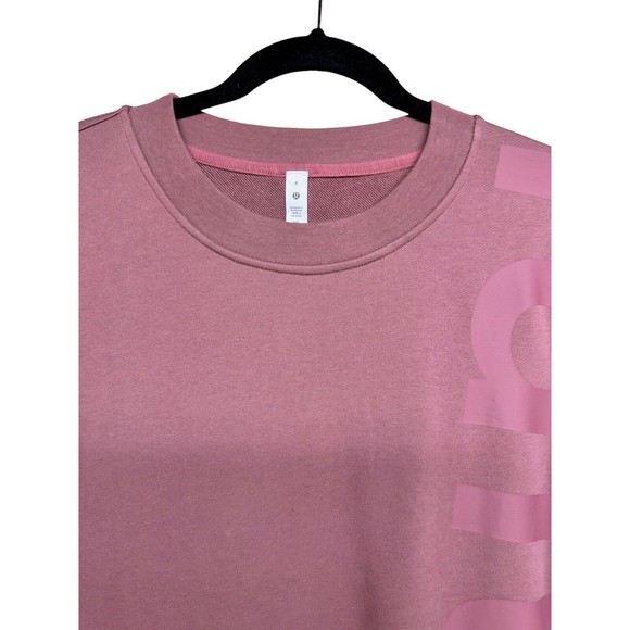 Lululemon Perfectly Oversized Crew *Logo Sweatshirt Spiced Chi Women’s Size 8 - Picture 3 of 10